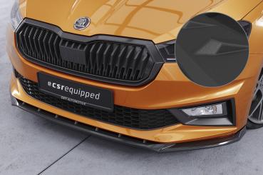 CSR Frontspoiler | Cup-Spoilerlippe mit ABE für Skoda Fabia 4 CSL630-S strukturiert schwarz matt (keine Lackierung erforderlich)