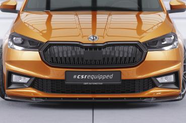 CSR Frontspoiler | Cup-Spoilerlippe mit ABE für Skoda Fabia 4 CSL630-G Glossy schwarz Hochglanz (keine Lackierung erforderlich)
