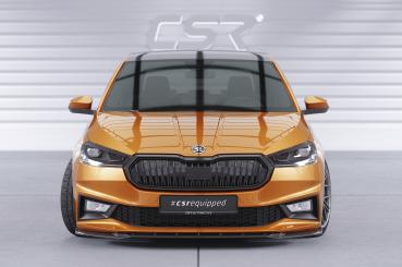 CSR Frontspoiler | Cup-Spoilerlippe mit ABE für Skoda Fabia 4 CSL630-G Glossy schwarz Hochglanz (keine Lackierung erforderlich)