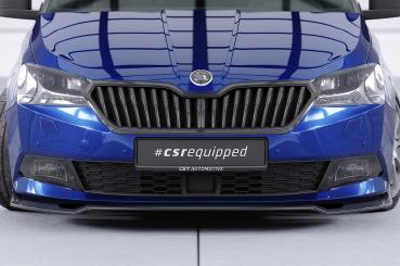 CSR Frontspoiler | Cup-Spoilerlippe mit ABE für Skoda Fabia 3 (Typ NJ) CSL631-C Carbon Look Hochglanz (keine Lackierung erforderlich)
