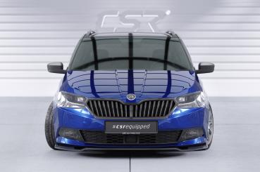 CSR Frontspoiler | Cup-Spoilerlippe mit ABE für Skoda Fabia 3 (Typ NJ) CSL631-C Carbon Look Hochglanz (keine Lackierung erforderlich)
