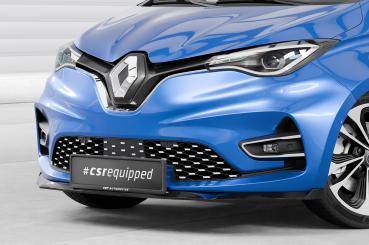 CSR Frontspoiler | Cup-Spoilerlippe mit ABE für Renault Zoe CSL632-G Glossy schwarz Hochglanz (keine Lackierung erforderlich)