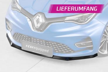 CSR Frontspoiler | Cup-Spoilerlippe mit ABE für Renault Zoe CSL632-G Glossy schwarz Hochglanz (keine Lackierung erforderlich)