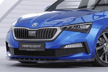 CSR Frontspoiler | Cup-Spoilerlippe mit ABE für Skoda Scala CSL633-G Glossy schwarz Hochglanz (keine Lackierung erforderlich)