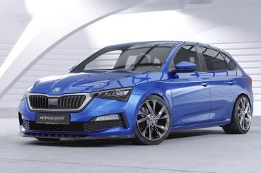 CSR Frontspoiler | Cup-Spoilerlippe mit ABE für Skoda Scala CSL633-G Glossy schwarz Hochglanz (keine Lackierung erforderlich)