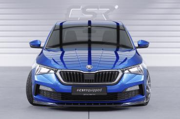 CSR Frontspoiler | Cup-Spoilerlippe mit ABE für Skoda Scala CSL633-G Glossy schwarz Hochglanz (keine Lackierung erforderlich)