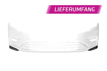 CSR Frontspoiler | Cup-Spoilerlippe / Frontblenden für VW Golf 7 (Typ AU) R CSL636-S strukturiert schwarz matt (keine Lackierung erforderlich)