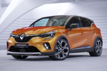 CSR Frontspoiler | Cup-Spoilerlippe mit ABE für Renault Captur 2 CSL637-G Glossy schwarz Hochglanz (keine Lackierung erforderlich)