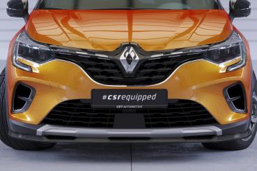 CSR Frontspoiler | Cup-Spoilerlippe mit ABE für Renault Captur 2 CSL637-G Glossy schwarz Hochglanz (keine Lackierung erforderlich)