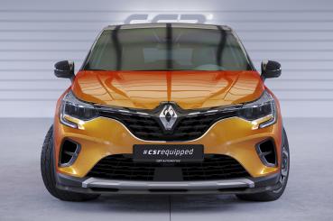 CSR Frontspoiler | Cup-Spoilerlippe mit ABE für Renault Captur 2 CSL637-G Glossy schwarz Hochglanz (keine Lackierung erforderlich)