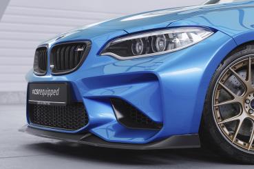 CSR Frontspoiler | Cup-Spoilerlippe mit ABE für BMW M2 (F87) CSL638-S strukturiert schwarz matt (keine Lackierung erforderlich)