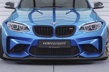 CSR Frontspoiler | Cup-Spoilerlippe mit ABE für BMW M2 (F87) CSL638-S strukturiert schwarz matt (keine Lackierung erforderlich)