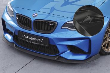 CSR Frontspoiler | Cup-Spoilerlippe mit ABE für BMW M2 (F87) CSL638-G Glossy schwarz Hochglanz (keine Lackierung erforderlich)