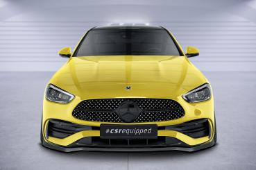 CSR Frontspoiler | Cup-Spoilerlippe mit ABE für Mercedes-Benz C-Klasse W206 / S206 AMG-Line CSL641-G Glossy schwarz Hochglanz (keine Lackierung erforderlich)