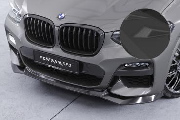 CSR Frontspoiler | Cup-Spoilerlippe mit ABE für BMW X3 G01 / X4 G02 M-Paket CSL642-S strukturiert schwarz matt (keine Lackierung erforderlich)