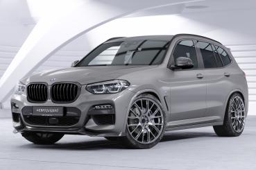 CSR Frontspoiler | Cup-Spoilerlippe mit ABE für BMW X3 G01 / X4 G02 M-Paket CSL642-C Carbon Look Hochglanz (keine Lackierung erforderlich)