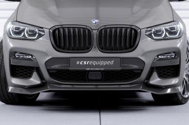 CSR Frontspoiler | Cup-Spoilerlippe mit ABE für BMW X3 G01 / X4 G02 M-Paket CSL642-C Carbon Look Hochglanz (keine Lackierung erforderlich)