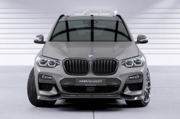 CSR Frontspoiler | Cup-Spoilerlippe mit ABE für BMW X3 G01 / X4 G02 M-Paket CSL642-C Carbon Look Hochglanz (keine Lackierung erforderlich)