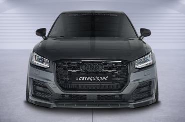 CSR Frontspoiler | Cup-Spoilerlippe mit ABE für Audi Q2 (Typ GA) S-Line CSL644-G Glossy schwarz Hochglanz (keine Lackierung erforderlich)