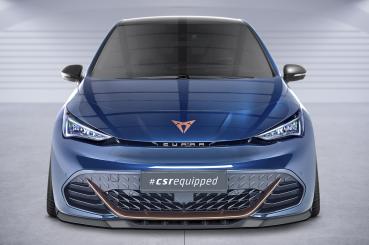 CSR Frontspoiler | Cup-Spoilerlippe mit ABE für Cupra Born CSL645-C Carbon Look Hochglanz (keine Lackierung erforderlich)