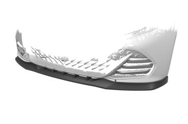 CSR Frontspoiler | Cup-Spoilerlippe mit ABE für Cupra Born CSL645-C Carbon Look Hochglanz (keine Lackierung erforderlich)