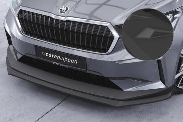 CSR Frontspoiler | Cup-Spoilerlippe mit ABE für Skoda Enyaq iV CSL647-S strukturiert schwarz matt (keine Lackierung erforderlich)