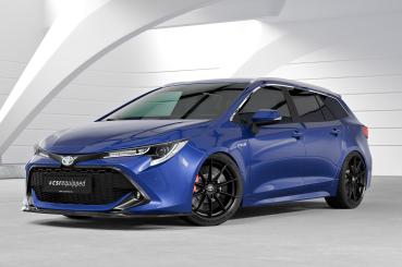 CSR Frontspoiler | Cup-Spoilerlippe mit ABE für Toyota Corolla (E210) Touring Sports / Steilheck CSL648-S strukturiert schwarz matt (keine Lackierung erforderlich)