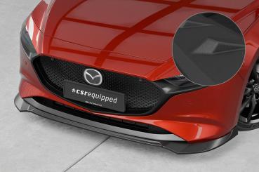 CSR Frontspoiler | Cup-Spoilerlippe mit ABE für Mazda 3 (Typ BP) CSL649-S strukturiert schwarz matt (keine Lackierung erforderlich)