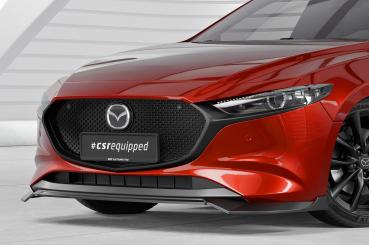 CSR Frontspoiler | Cup-Spoilerlippe mit ABE für Mazda 3 (Typ BP) CSL649-C Carbon Look Hochglanz (keine Lackierung erforderlich)