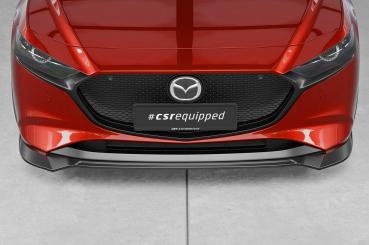 CSR Frontspoiler | Cup-Spoilerlippe mit ABE für Mazda 3 (Typ BP) CSL649-C Carbon Look Hochglanz (keine Lackierung erforderlich)