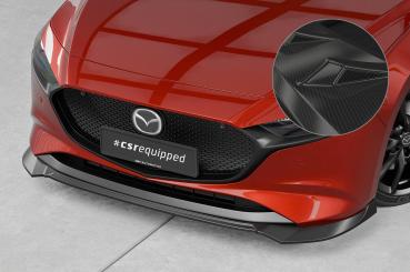 CSR Frontspoiler | Cup-Spoilerlippe mit ABE für Mazda 3 (Typ BP) CSL649-C Carbon Look Hochglanz (keine Lackierung erforderlich)