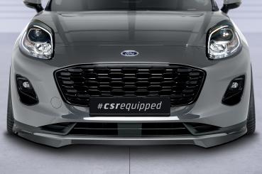 CSR Frontspoiler | Cup-Spoilerlippe mit ABE für Ford Puma Titanium CSL651-C Carbon Look Hochglanz (keine Lackierung erforderlich)