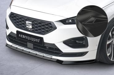 CSR Frontspoiler | Cup-Spoilerlippe mit ABE für Seat Tarraco FR CSL653-G Glossy schwarz Hochglanz (keine Lackierung erforderlich)