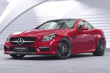 CSR Frontspoiler | Cup-Spoilerlippe mit ABE für Mercedes-Benz SLK R172 AMG-Line CSL655-C Carbon Look Hochglanz (keine Lackierung erforderlich)