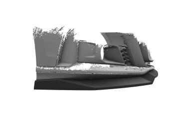 CSR Frontspoiler | Cup-Spoilerlippe mit ABE für Audi A8 D5 S-Line CSL656-S strukturiert schwarz matt (keine Lackierung erforderlich)