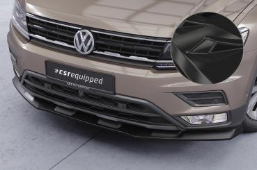 CSR Frontspoiler | Cup-Spoilerlippe mit ABE für VW Tiguan 2 (Typ AD) Basis CSL658-G Glossy schwarz Hochglanz (keine Lackierung erforderlich)