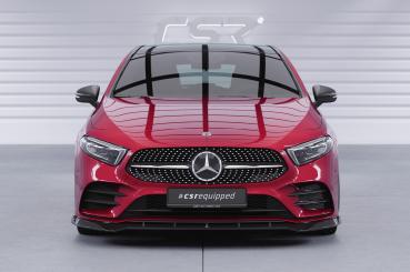 CSR Frontspoiler | Cup-Spoilerlippe mit ABE für Mercedes-Benz A-Klasse 177 A35 AMG/AMG-Line CSL660-G Glossy schwarz Hochglanz (keine Lackierung erforderlich)