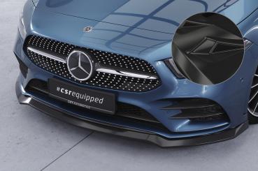 CSR Frontspoiler | Cup-Spoilerlippe mit ABE für Mercedes-Benz A-Klasse 177 A35 AMG/AMG-Line CSL664-G Glossy schwarz Hochglanz (keine Lackierung erforderlich)
