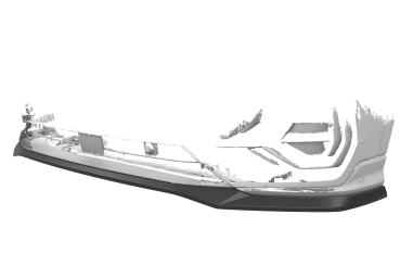 CSR Frontspoiler | Cup-Spoilerlippe mit ABE für Audi Q3 (F3) S-Line CSL665-C Carbon Look Hochglanz (keine Lackierung erforderlich)