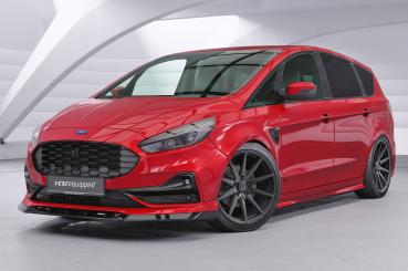 CSR Frontspoiler | Cup-Spoilerlippe mit ABE für Ford S-Max MK2 CSL666-S strukturiert schwarz matt (keine Lackierung erforderlich)