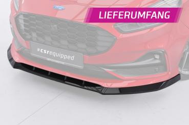 CSR Frontspoiler | Cup-Spoilerlippe mit ABE für Ford S-Max MK2 CSL666-S strukturiert schwarz matt (keine Lackierung erforderlich)