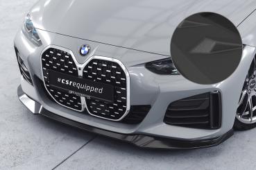 CSR Frontspoiler | Cup-Spoilerlippe mit ABE für BMW 4er (G26) / i4 M-Paket CSL668-S strukturiert schwarz matt (keine Lackierung erforderlich)