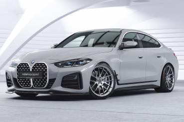 CSR Frontspoiler | Cup-Spoilerlippe mit ABE für BMW 4er (G26) / i4 M-Paket CSL668-S strukturiert schwarz matt (keine Lackierung erforderlich)