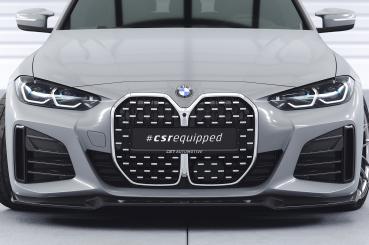 CSR Frontspoiler | Cup-Spoilerlippe mit ABE für BMW 4er (G26) / i4 M-Paket CSL668-S strukturiert schwarz matt (keine Lackierung erforderlich)