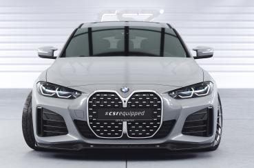 CSR Frontspoiler | Cup-Spoilerlippe mit ABE für BMW 4er (G26) / i4 M-Paket CSL668-S strukturiert schwarz matt (keine Lackierung erforderlich)
