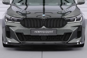 CSR Frontspoiler | Cup-Spoilerlippe mit ABE für BMW 6er (G32) M-Paket CSL669-G Glossy schwarz Hochglanz (keine Lackierung erforderlich)
