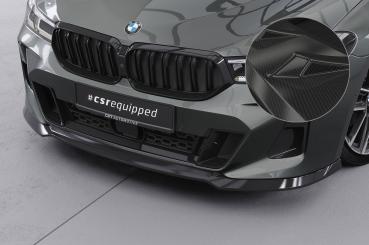 CSR Frontspoiler | Cup-Spoilerlippe mit ABE für BMW 6er (G32) M-Paket CSL669-C Carbon Look Hochglanz (keine Lackierung erforderlich)