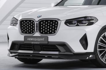 CSR Frontspoiler | Cup-Spoilerlippe mit ABE für BMW X4 (G02) CSL670-C Carbon Look Hochglanz (keine Lackierung erforderlich)