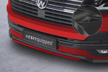 CSR Frontspoiler | Cup-Spoilerlippe mit ABE für VW T6.1 CSL671-C Carbon Look Hochglanz (keine Lackierung erforderlich)
