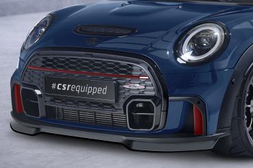 CSR Frontspoiler | Cup-Spoilerlippe mit ABE für Mini F55, F56, F57 JCW-Trim CSL673-L Lackierung erforderlich (unlackiert roh)